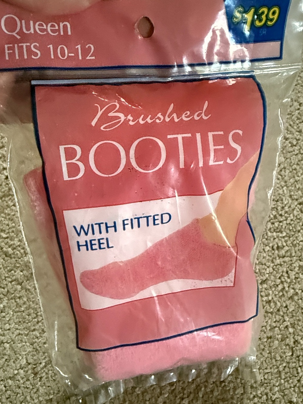 NWT Cedar Creek Pink Brushed Booties  Vintage Made In The USA Sz Queen 10-12
